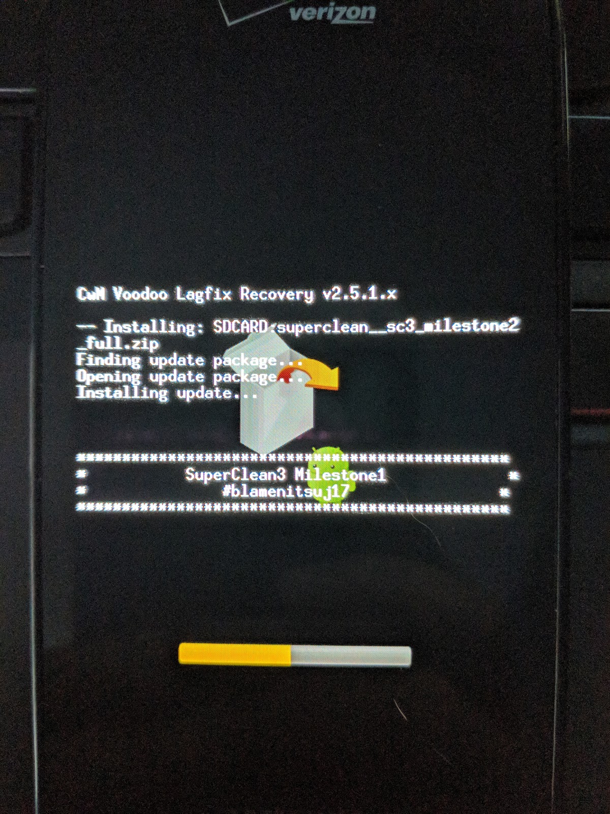 SuperClean ROM installed